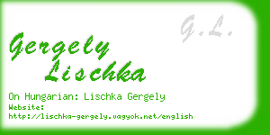 gergely lischka business card